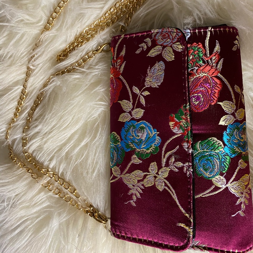 Burgundy purse